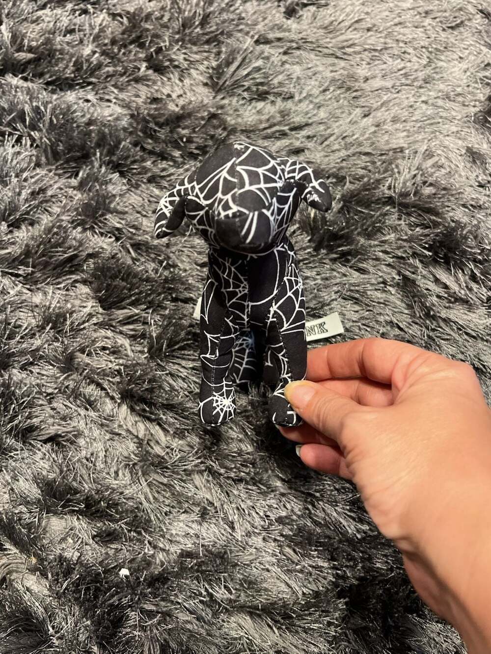 Victoria's Secret PINK 2022 Halloween Spiderweb BOO! Mini Dog Plush - Picture 4 of 7